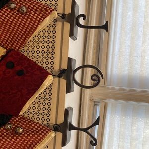 Bronze Stocking Holders Fireplace